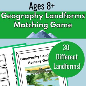 geography landforms matching game