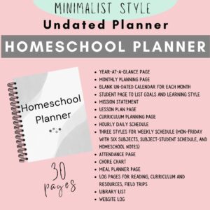 Homeschool planner