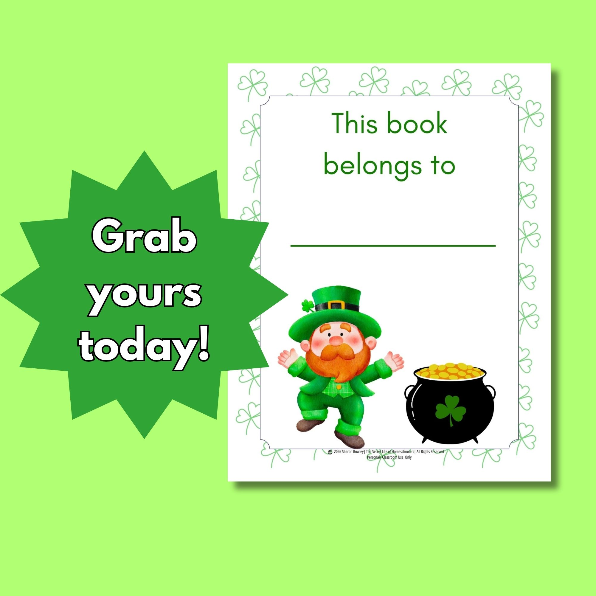 St. Patrick’s Day Fun Activities Book