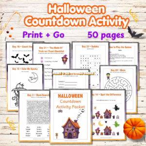 Halloween Countdown Activity Packet | 31 Days of Halloween Fun & Printable Activities