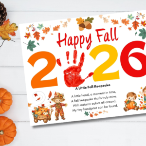 printable fall 2026 handprint craft